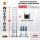 Escalera telescópica Woerther gama clásica 3m 80 - Pack 2