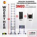 Escalera telescópica Woerther gama clásica 3m 20 - Pack 4