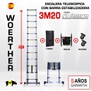 Escalera telescópica Woerther gama clásica 3m 20 - Pack 5